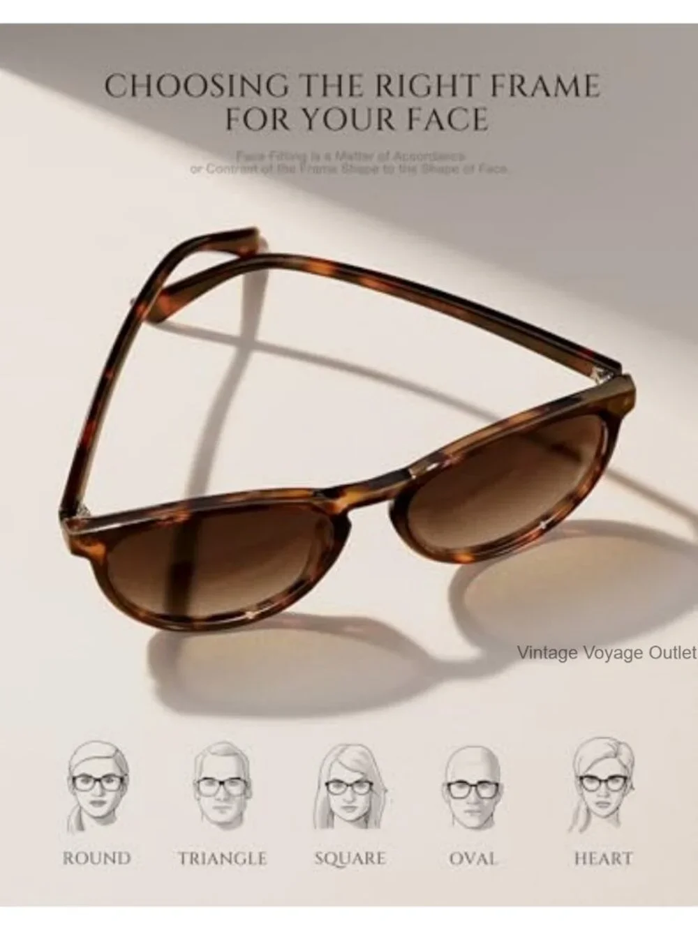 Retro Round Polarized Sunglasses for Women Vintage Style UV400